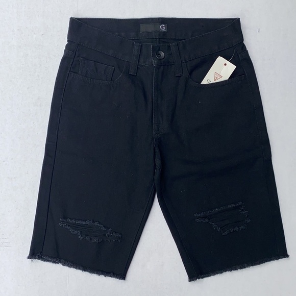 New G by GUESS Destroyed Denim Men's Shorts SZ 28 - Picture 4 of 5